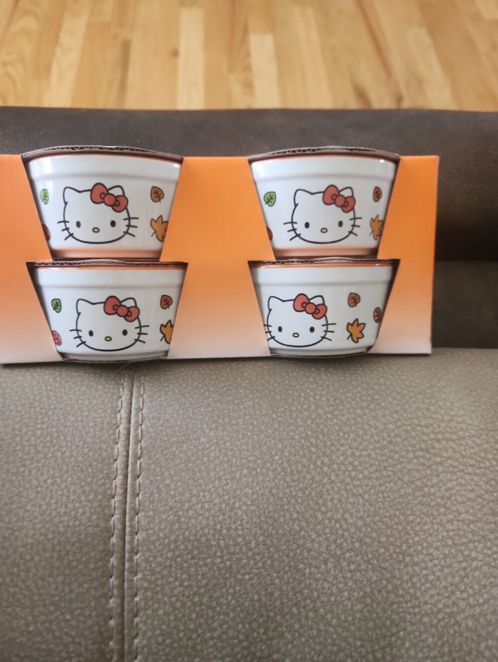 Sanrio Hello Kitty White Ceramic Ramekins Set - 4 Pack